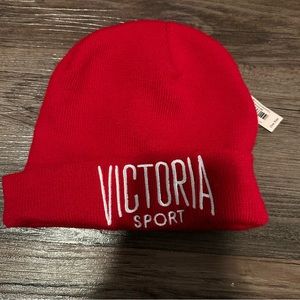 victoria’s secret red beanie